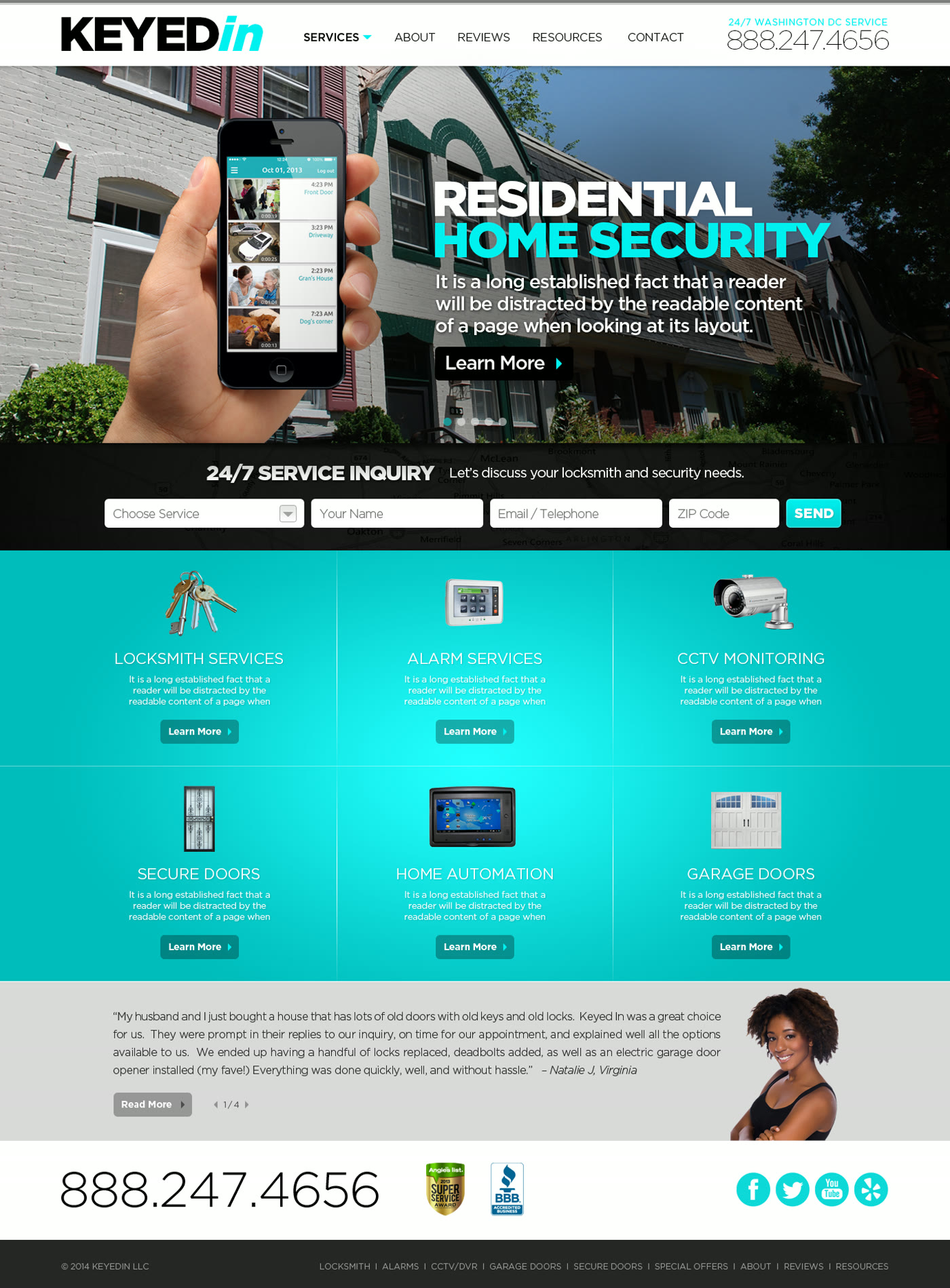 Keyed In website